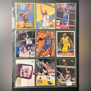 Vintage Shaquille O’Neal NBA Collector’s Cards (Lot of 9) - VGC SO2